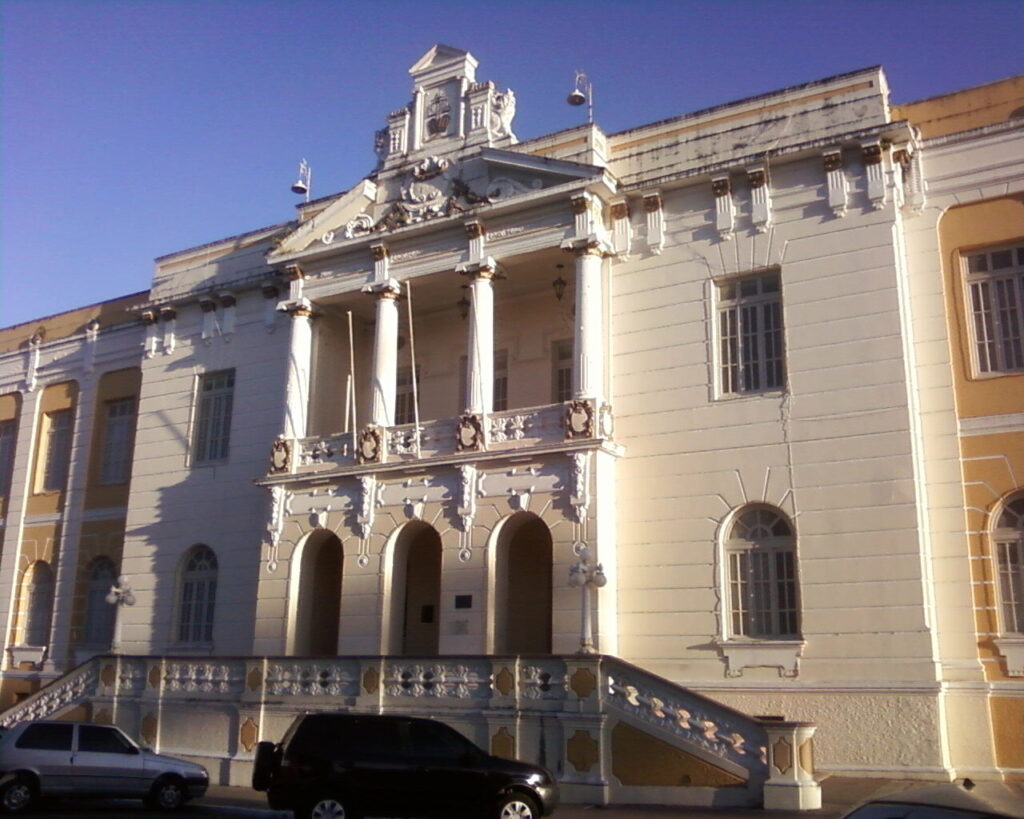 Fachada histórica do prédio do Tribunal de Justiça da Paraíba, em João Pessoa