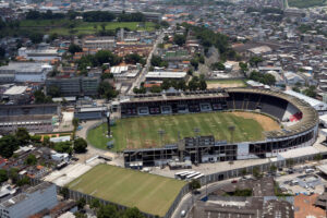 Vista aérea do Estádio São Januário, do Vasco da Gama, no Rio de Janeiro