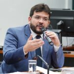 Rafael Tajra Fonteles, presidente do Comsefaz, discursando em audiência pública na Câmara dos Deputados (Foto de arquivo: Rafael Tajra Fonteles, presidente do Comsefaz, em audiência pública de 2019.)