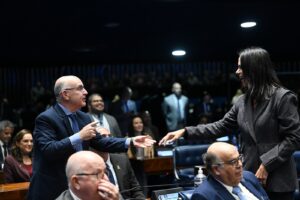 Plenário do Senado Federal durante sessão solene dos 112 anos do Comitê Olímpico do Brasil (Foto de arquivo: sessão solene do Senado pelos 112 anos do Comitê Olímpico do Brasil (2026).)