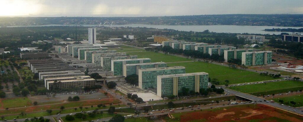 Vista aérea da Esplanada dos Ministérios em Brasília, sede do Ministério da Fazenda (Foto de arquivo: vista aérea da Esplanada dos Ministérios em Brasília, sede do Ministério da Fazenda.)