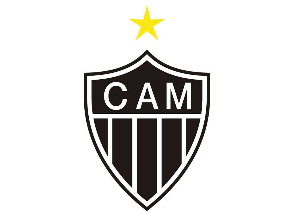 Brasão do Clube Atlético Mineiro, modelo usado na década de 1980 (Brasão do Clube Atlético Mineiro (modelo usado na década de 1980), imagem ilustrativa do clube.)
