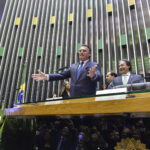 Plenário do Congresso Nacional em sessão solene, vista geral do ambiente onde tramitam as MPs (Foto de arquivo: plenário do Congresso Nacional em sessão solene.)