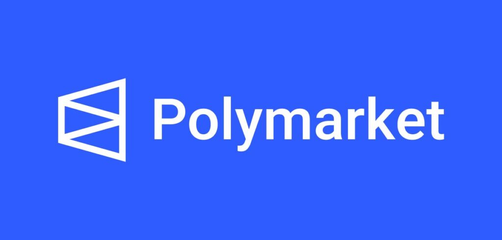 Logotipo oficial da Polymarket (Logotipo oficial da Polymarket.)